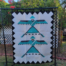 Load image into Gallery viewer, New Homemade "Feathered Dancer" Quilt, 48"x 61", Native American Theme