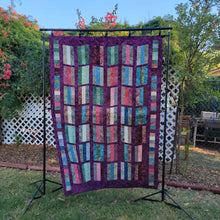 Load image into Gallery viewer, New Homemade "Colorful Picket Fence" Quilt, 56"x 80", Batik Fabrics