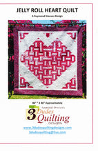 Load image into Gallery viewer, JELLY ROLL HEART QUILT