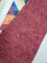 Load image into Gallery viewer, New Homemade "Radio Active" Quilt, 70"x93", multicolored Batiks 100% cotton