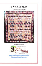 Load image into Gallery viewer, 3 X 7 X 12 Quilt Pattern