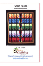 Load image into Gallery viewer, Great Panes Quilt Pattern featuring Triangles On A Roll