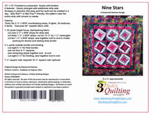 Load image into Gallery viewer, NINE STARS QUILT PATTERN