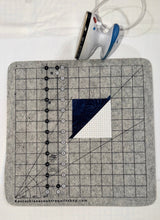Load image into Gallery viewer, 13 1/2" Square New Zealand Wool Pressing Mat - Grid Printed