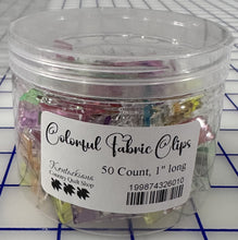 Load image into Gallery viewer, Colorful Fabric Clips - 50 Count