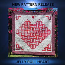 Load image into Gallery viewer, JELLY ROLL HEART QUILT