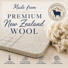 Load image into Gallery viewer, 13 1/2" Square New Zealand Wool Pressing Mat - Grid Printed