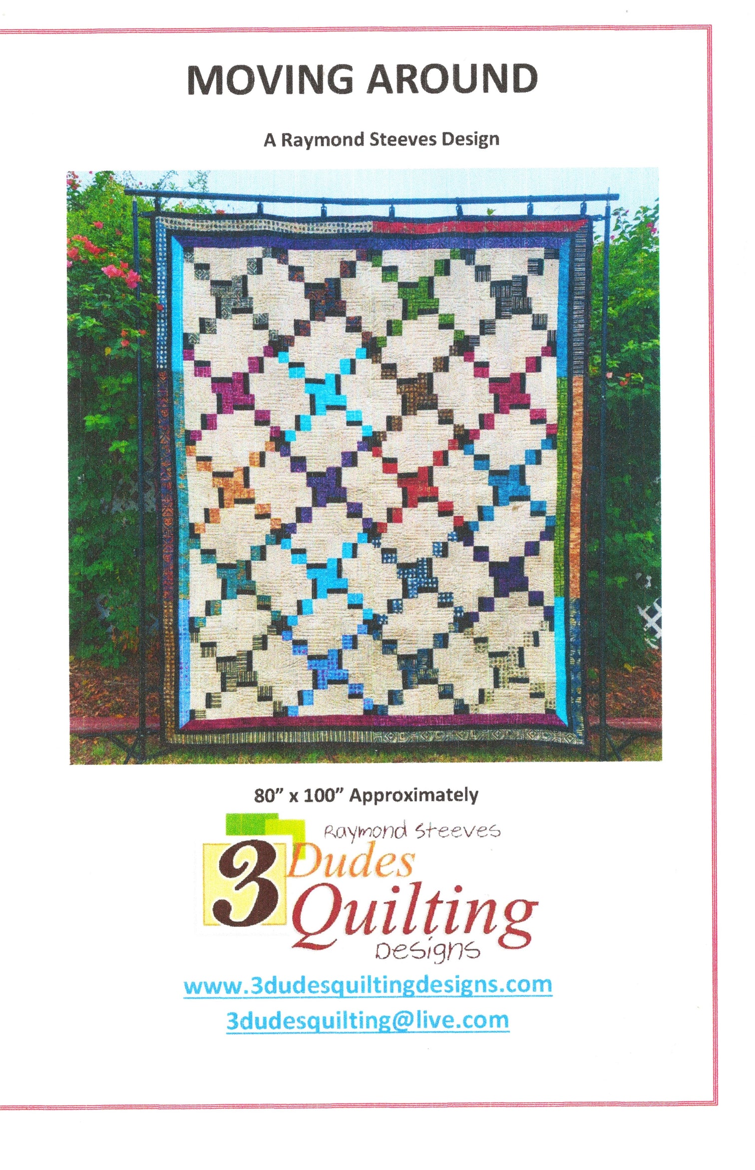 MOVING AROUND QUILT PATTERN – 3 Dudes Quilting Designs