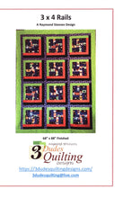 Load image into Gallery viewer, 3 x 4 Rails Quilt Pattern