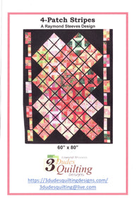 4-Patch Stripes Quilt Pattern