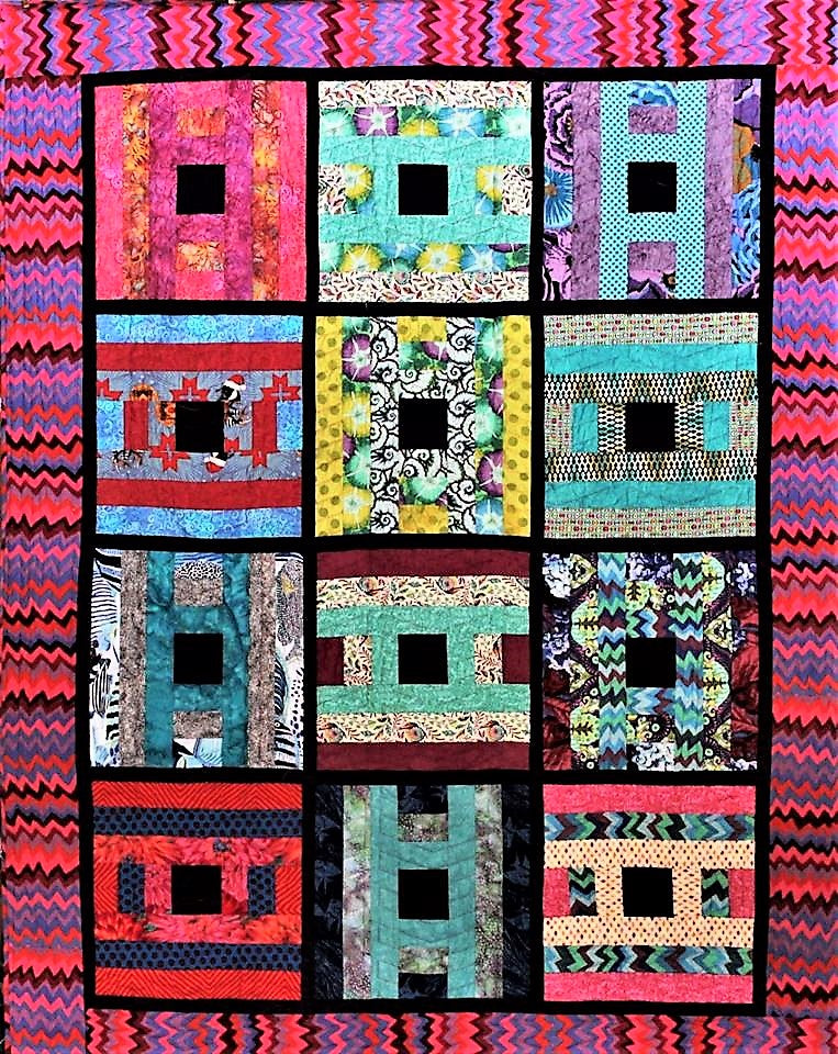 Simple Courthouse Steps Quilt Pattern – 3 Dudes Quilting Designs
