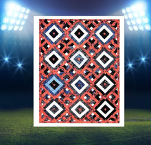 Load image into Gallery viewer, Squared Stripes on Point Quilt Pattern