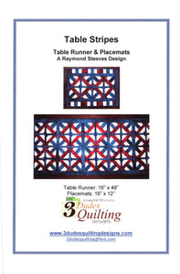 Table Stripes Table Runner and Placemats Pattern