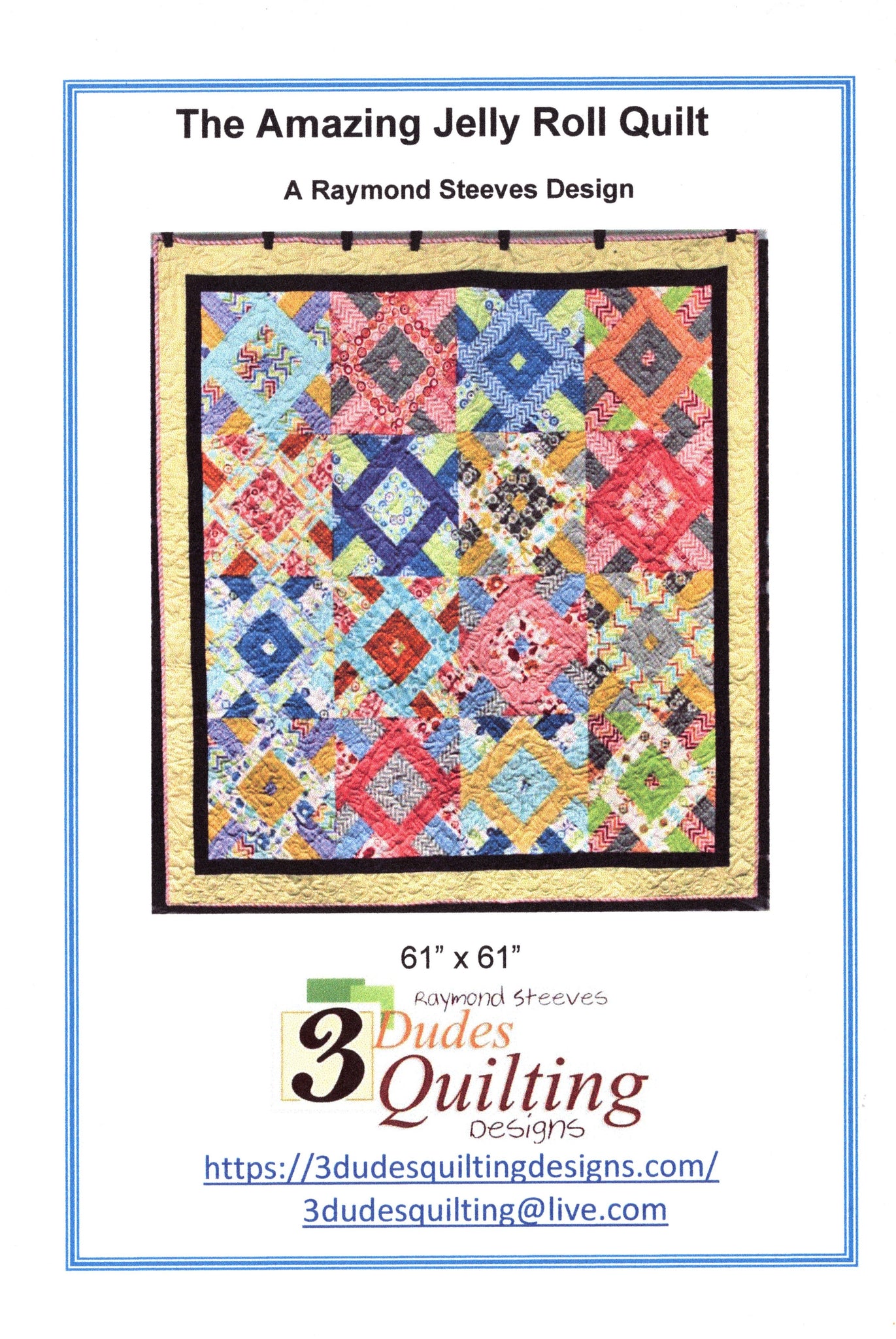 The Amazing Jelly Roll Quilt Pattern – 3 Dudes Quilting Designs the-amazing-jelly-roll-quilt-pattern-3-dudes-quilting-designs