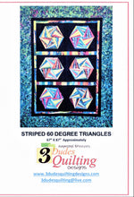 Load image into Gallery viewer, STRIPED 60 DEGREE TRIANGLES QUILT