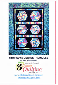 STRIPED 60 DEGREE TRIANGLES QUILT